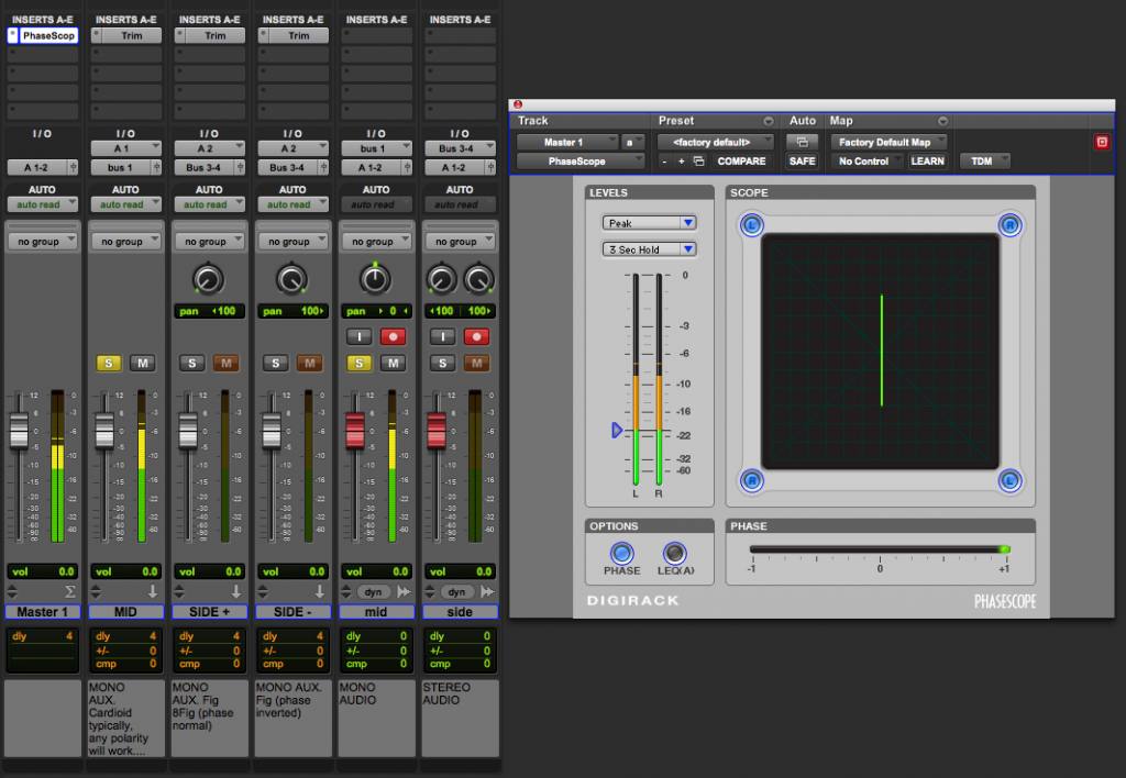 using PhaseScope to verify the mid channel